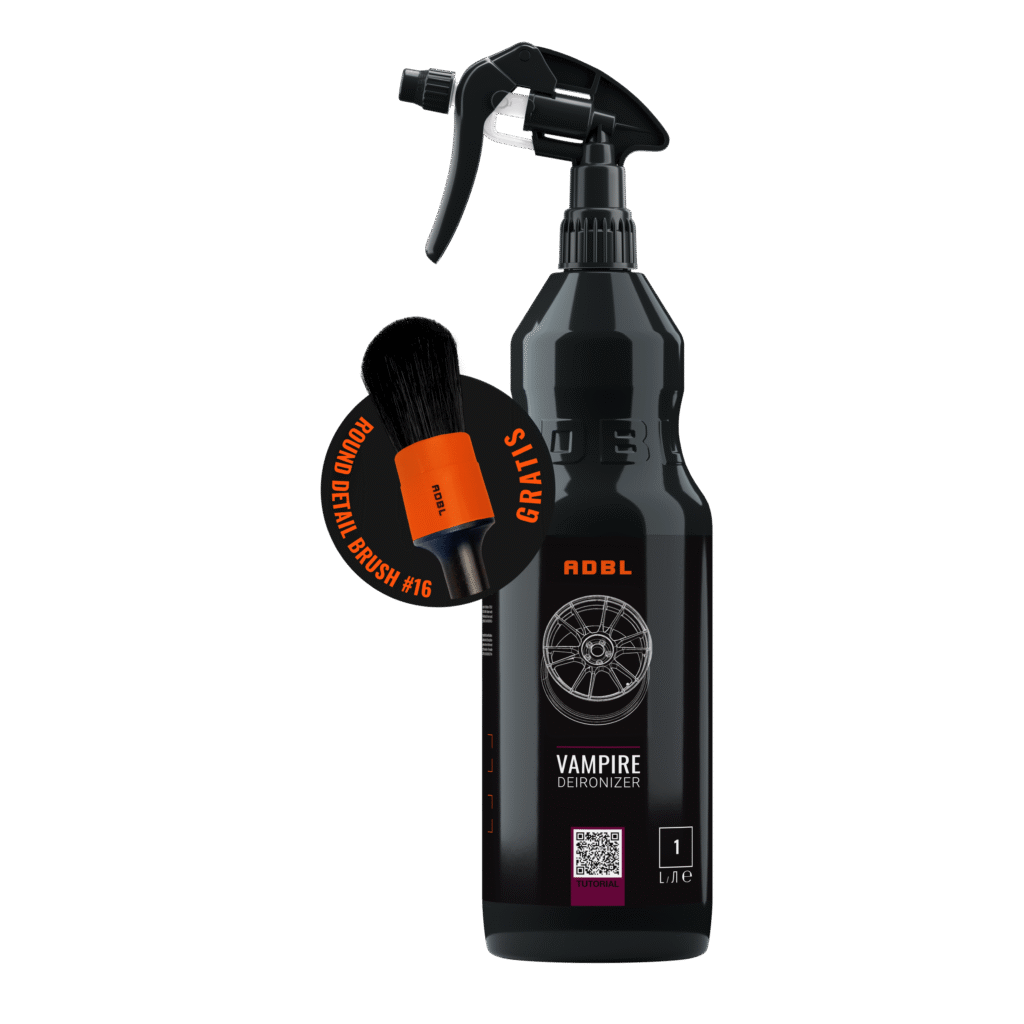 ADBL Vampire + Brush – Iron remover гел за почистване на джанти и индустриален прах + детайлинг четка