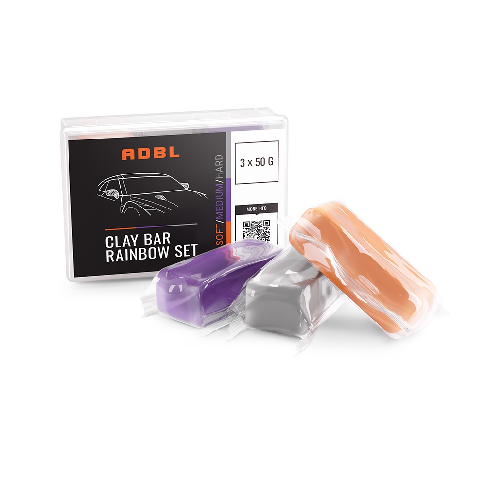 ADBL CLAY BAR RAINBOW SET – Комплект от 3 клей бара (soft, medium, hard)