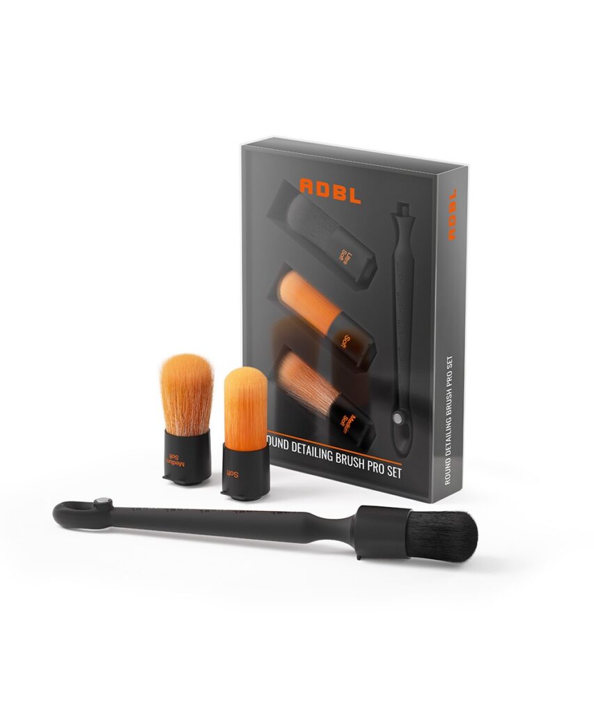ADBL ROUND DETAILING BRUSH PRO SET – Професионален комплект кръгли детайлинг четки