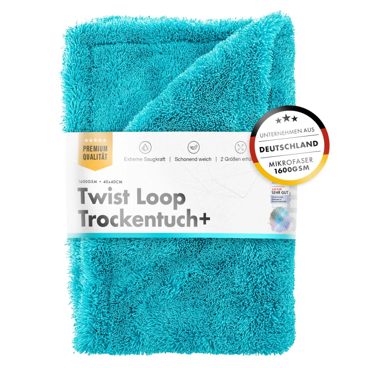 chemicalworkz Premium Twisted Towel 1600GSM 50×80cm – Кърпа за подсушаване 1600 GSM